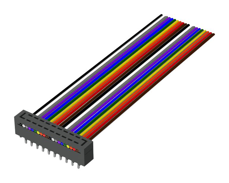 HCMD-10-T-04.00-01-S-N CABLE ASSY, 20P, IDC PLUG-RCPT, 101.6MM SAMTEC