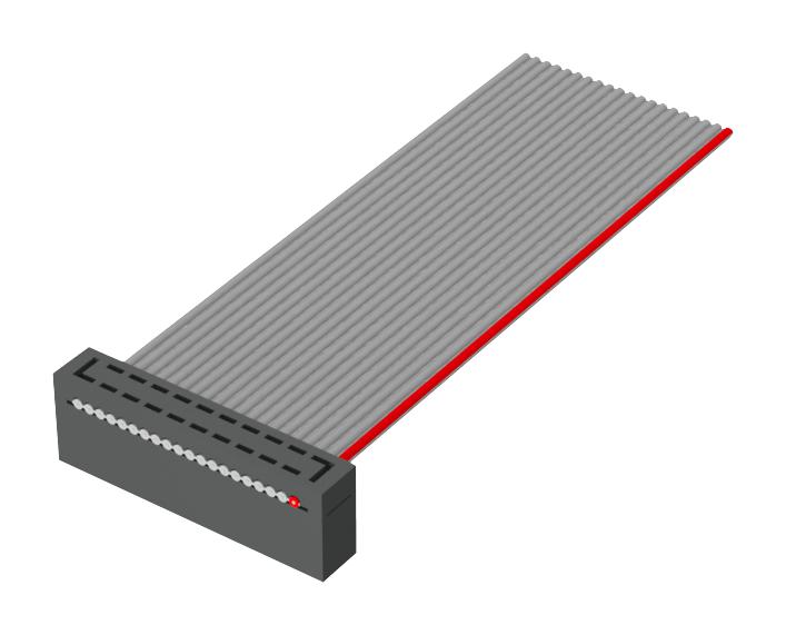 HCSD-05-S-07.00-01-T-N CORD ASSY, 10P IDC RCPT-FREE END/177.8MM SAMTEC