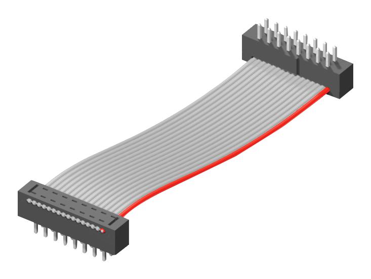 TCMD-22-S-12.00-01 CABLE, IDC PLUG-FREE END, 44P, 304.8MM SAMTEC