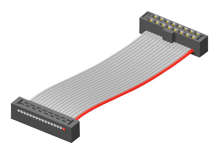 TCSD-08-S-02.00-01-F-N CORD ASSY, 16P IDC RCPT-FREE END, 50.8MM SAMTEC