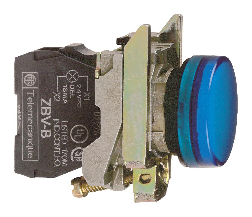 XB4BVB6 PANEL INDICATOR, BLUE, 24V, 22MM SCHNEIDER ELECTRIC