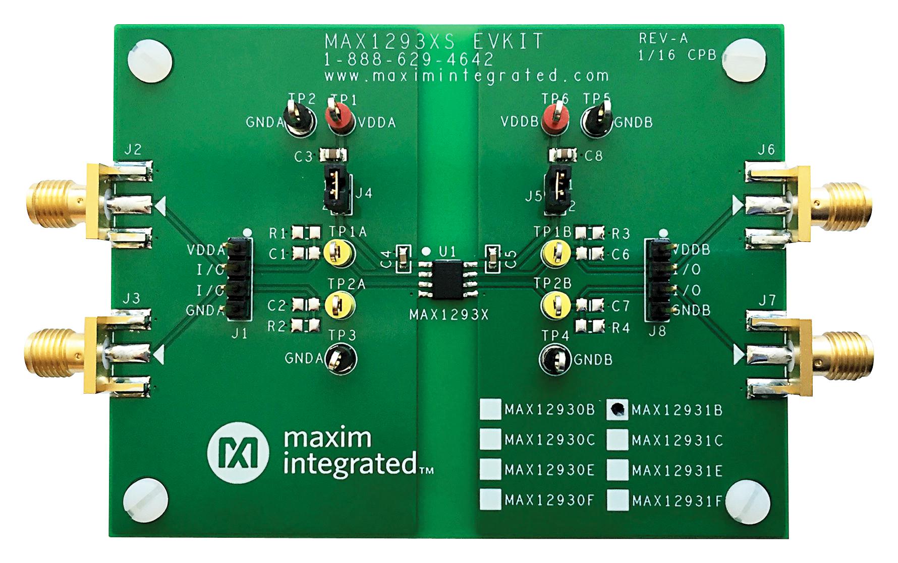 MAX12931BWEVKIT# EVAL BOARD, 2-CHANNEL DIGITAL ISOLATOR MAXIM INTEGRATED / ANALOG DEVICES