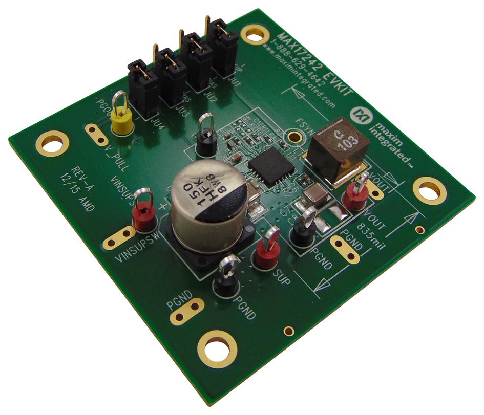 MAX17242EVKIT# EVAL BOARD, SYNC BUCK CONVERTER MAXIM INTEGRATED / ANALOG DEVICES