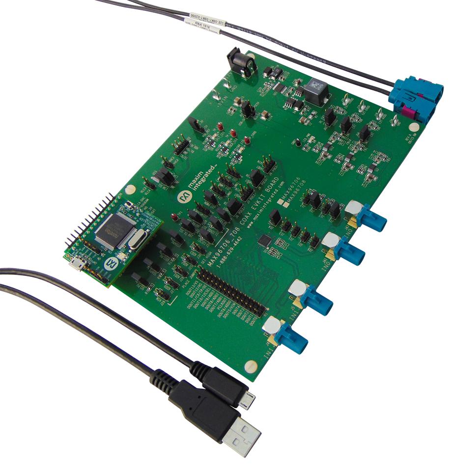 MAX96706COAXEVKIT# EVAL BOARD, DESERIALIZER MAXIM INTEGRATED / ANALOG DEVICES