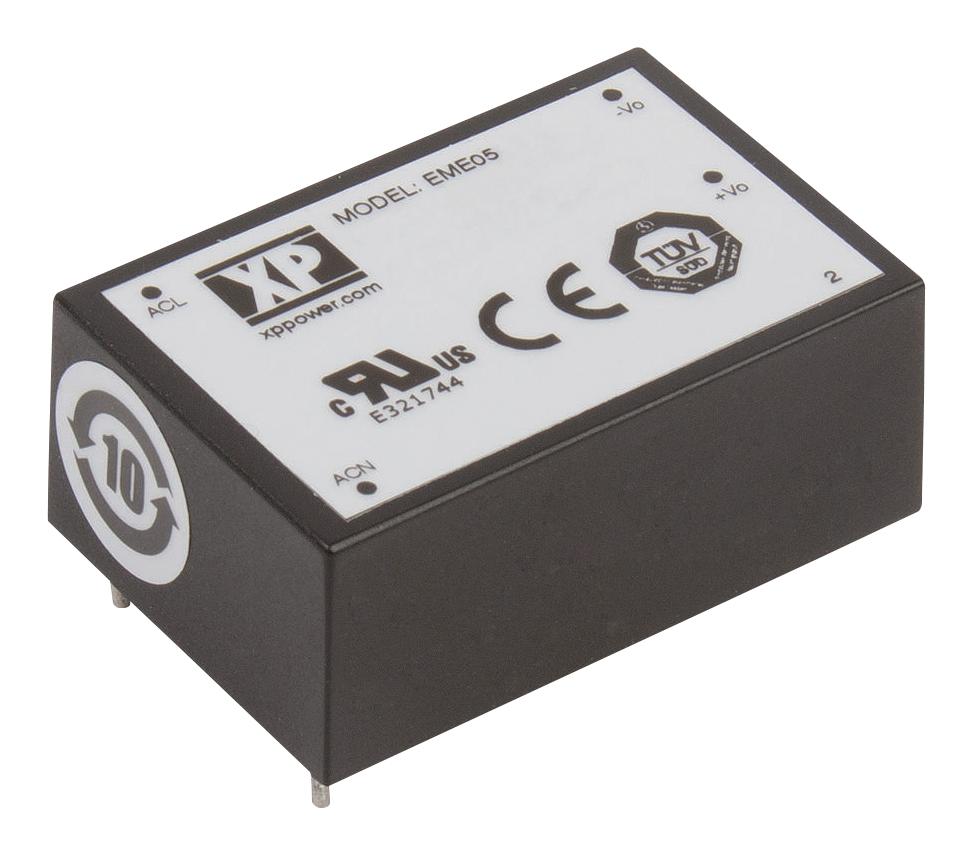 EME05US05 POWER SUPPLY, AC-DC, MEDICAL, 5V, 1A XP POWER