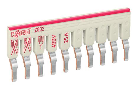 2002-480 STAGGERED JUMPER, 10POS, DIN RAIL TB WAGO