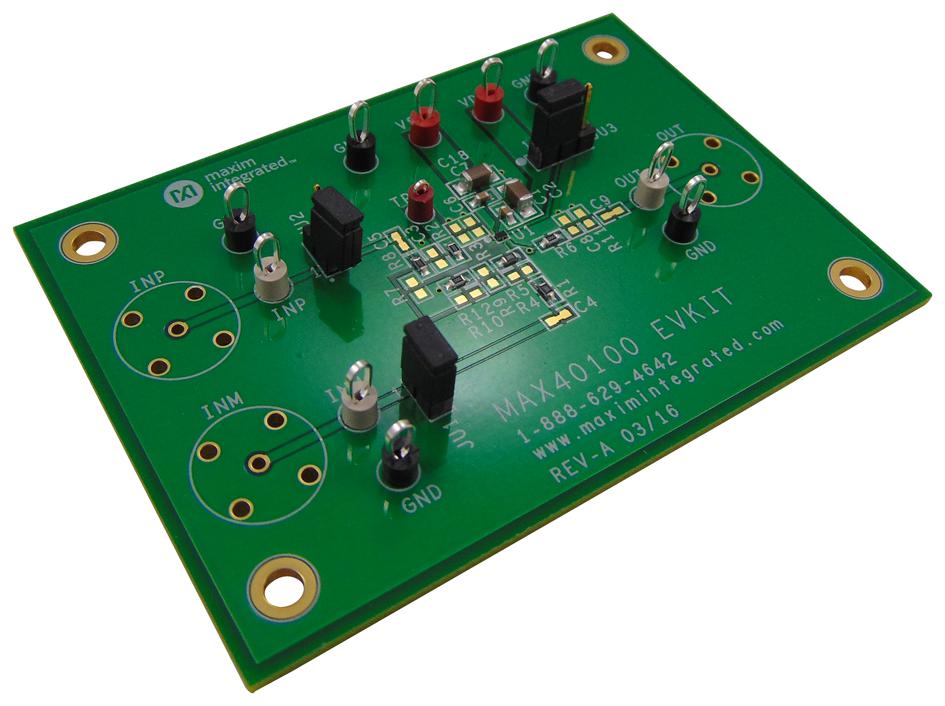 MAX40100EVKIT# EVAL BOARD, OPERATIONAL AMPLIFIER MAXIM INTEGRATED / ANALOG DEVICES