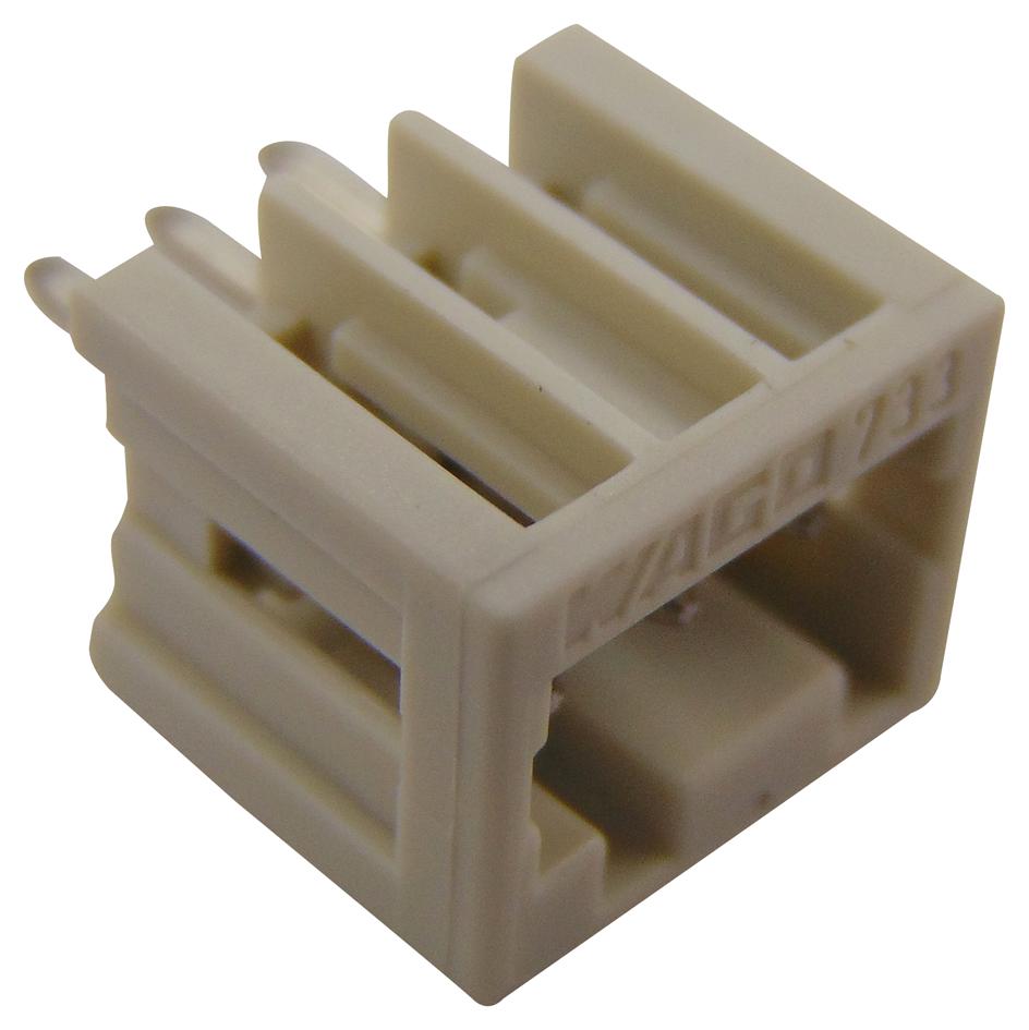 733-333 TERMINAL BLOCK, HEADER, 3POS, TH WAGO