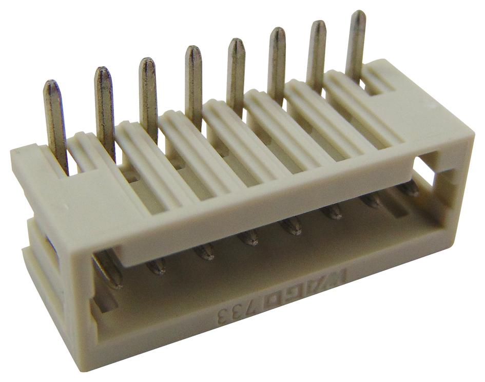 733-368 TERMINAL BLOCK, R/A, HEADER, 8POS, TH WAGO