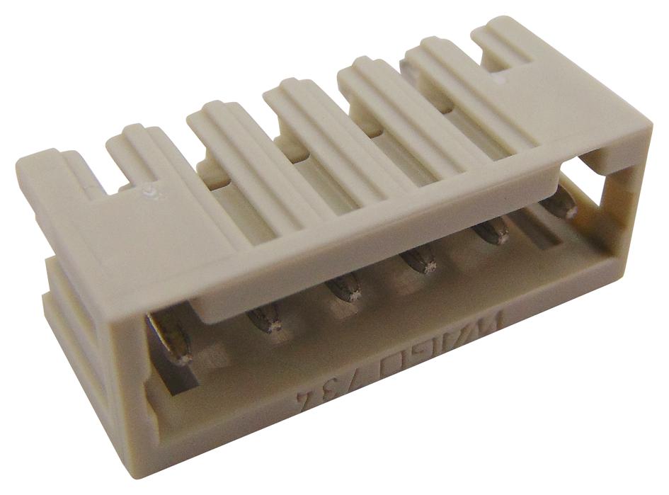 734-136 TERMINAL BLOCK, HEADER, 6POS, TH WAGO