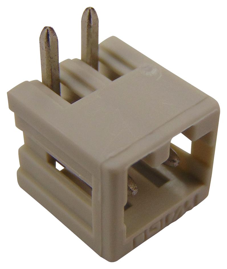 734-162 TERMINAL BLOCK, R/A, HEADER, 2POS, TH WAGO