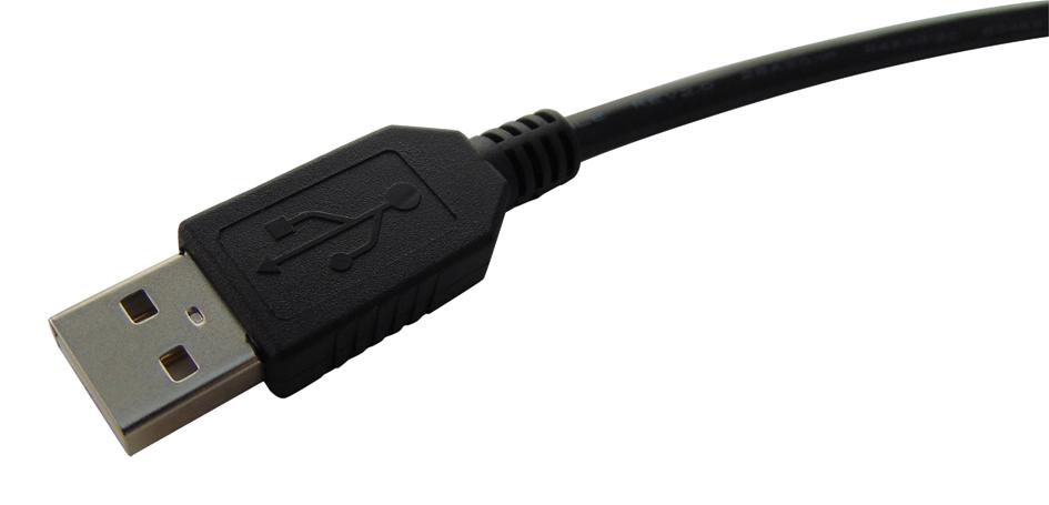 CAUBLKAB-1M USB CABLE, 2.0 A PLUG-B PLUG, 1M L-COM