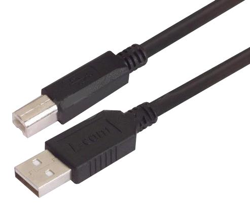 CAUBLKAB-4M USB CABLE, 2.0 A PLUG-B PLUG, 4M L-COM