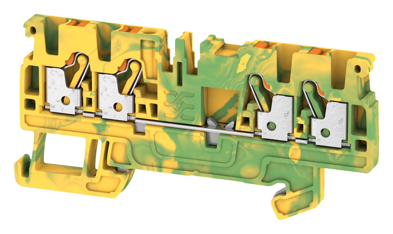 1521540000 TERMINAL BLOCK, DIN RAIL, 4POS, 12AWG WEIDMULLER