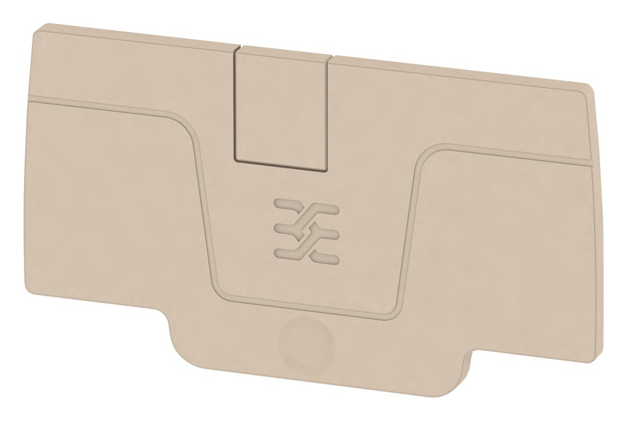 2051680000 END PLATE, FEED THRU TERM BLOCK, BEIGE WEIDMULLER