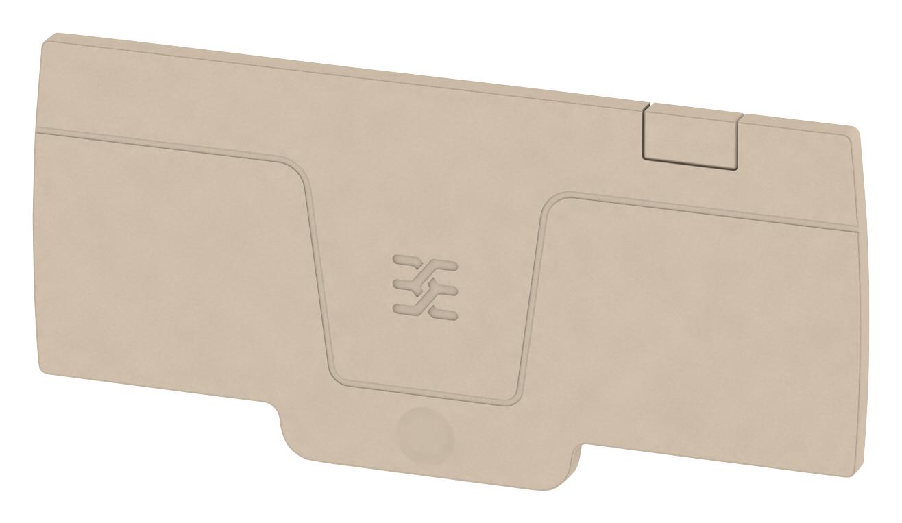 1988320000 END PLATE, TERMINAL BLOCK, BEIGE WEIDMULLER