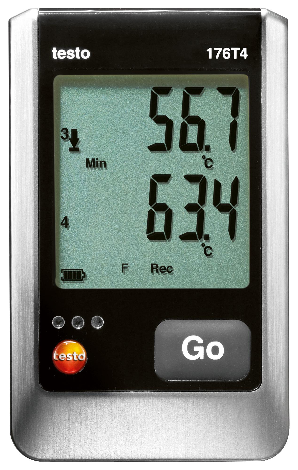 TESTO 176-T4 DATA LOGGER, TEMP, -195 TO 1000 DEG TESTO