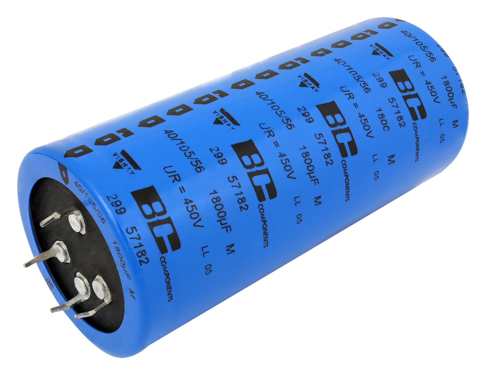MAL229957182E3 CAP, 1800µF, 450V, ALU ELEC, SNAP-IN VISHAY
