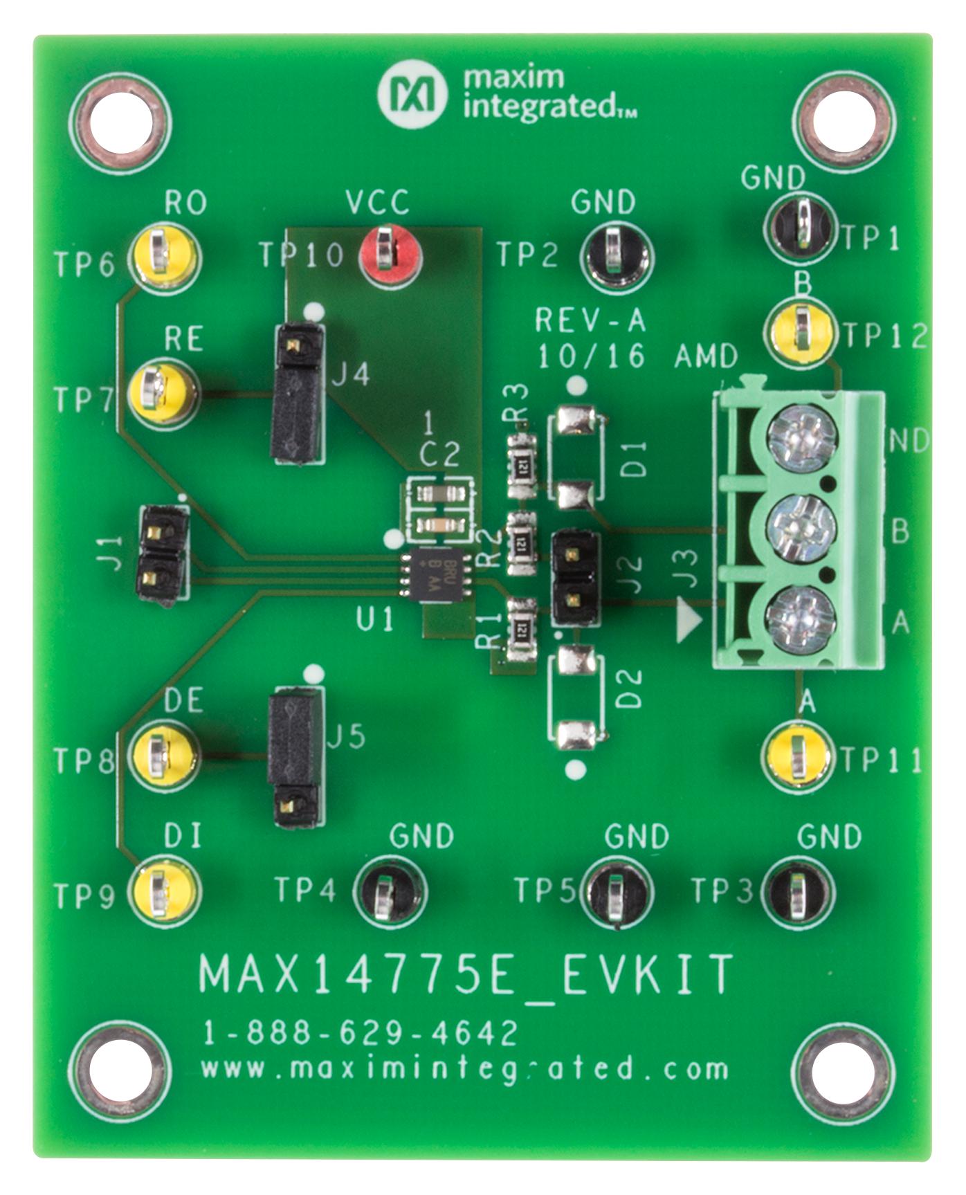 MAX14775EEVKIT# EVAL BOARD, TRANSCEIVER MAXIM INTEGRATED / ANALOG DEVICES