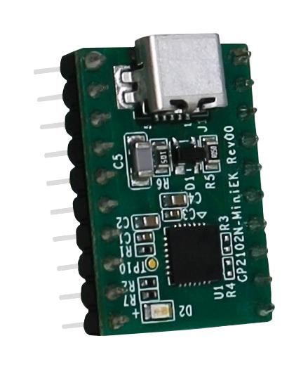CP2102N-MINIEK EVAL BRD, USB-TO-UART BRIDGE CONTROLLER SILICON LABS