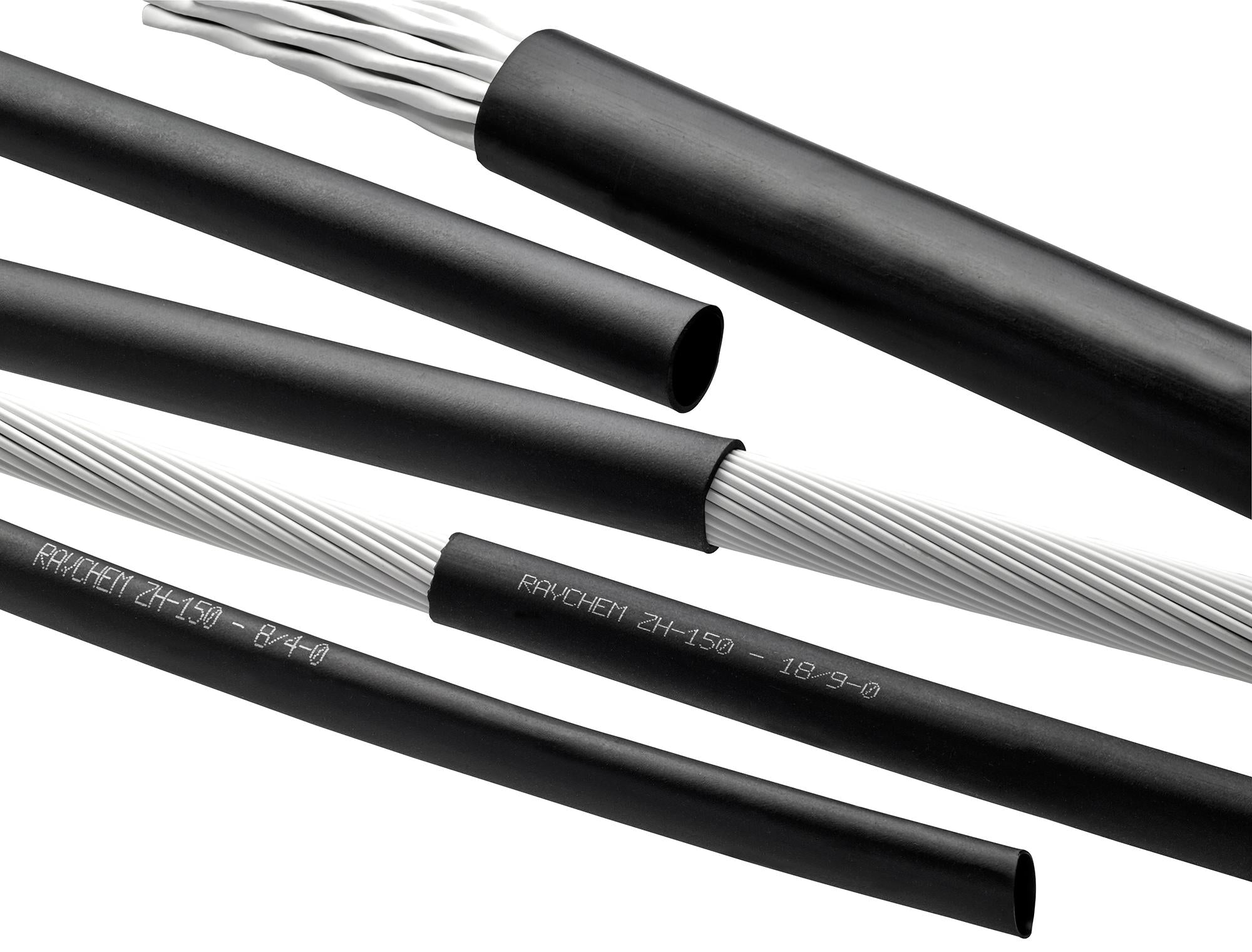 ZH150-5/2.5-0-10M HEAT-SHRINK TUBING, 2:1, 5MM, BLACK RAYCHEM - TE CONNECTIVITY