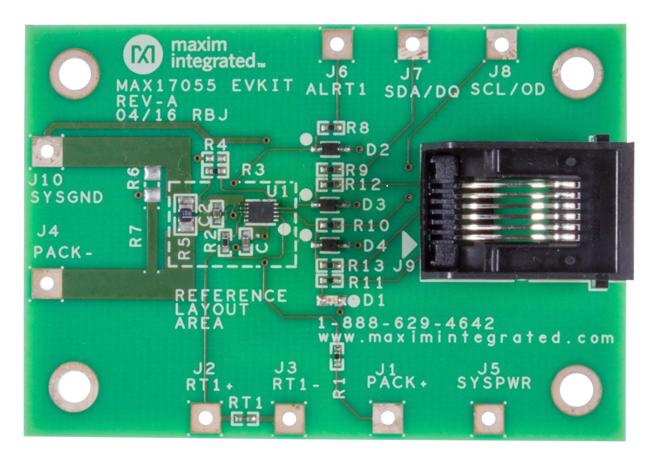 MAX17055XEVKIT# EVAL BOARD, LI-ION BATTERY CHARGER MAXIM INTEGRATED / ANALOG DEVICES