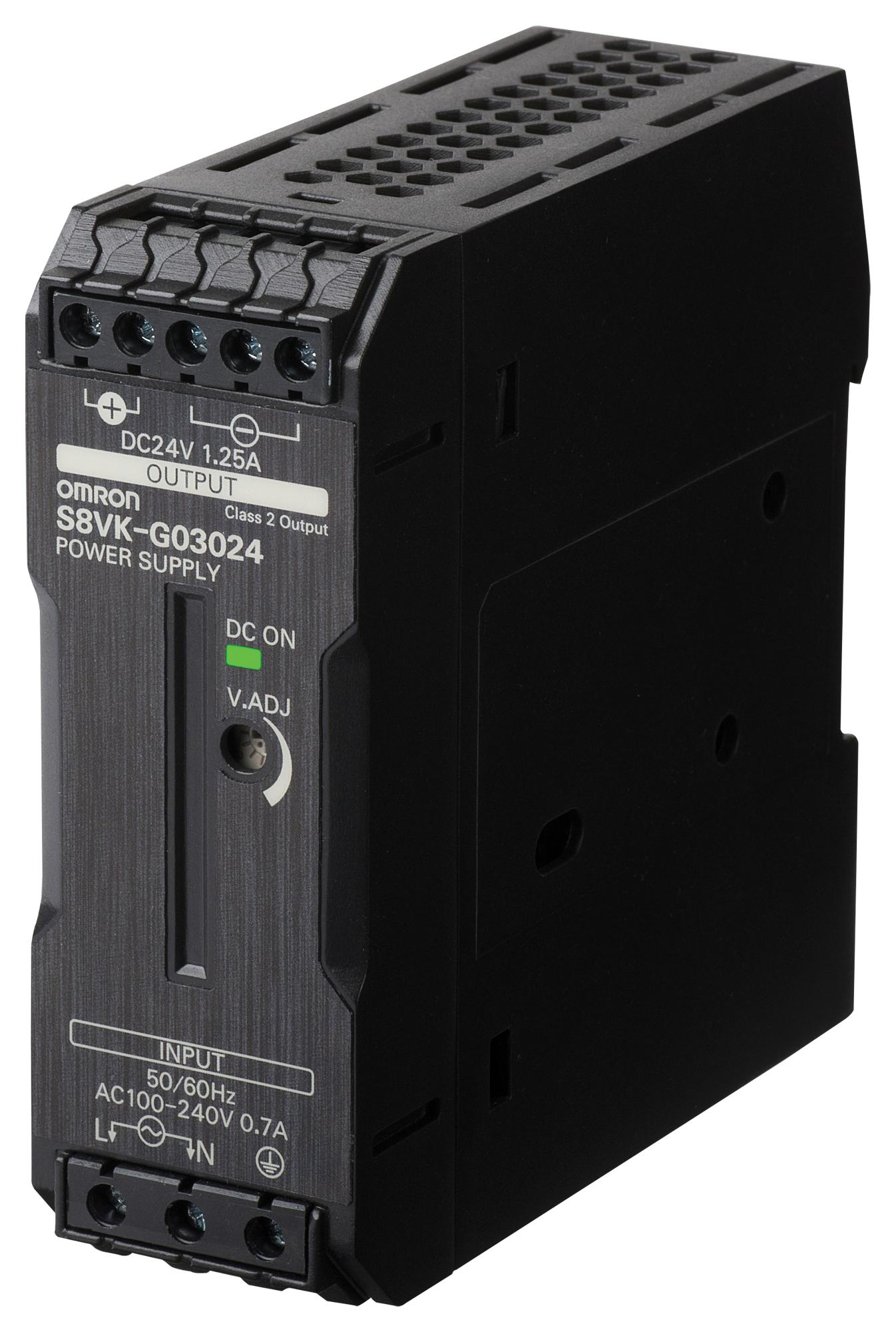 S8VK-G03024 POWER SUPPLY, AC-DC, 24V, 1.3A OMRON