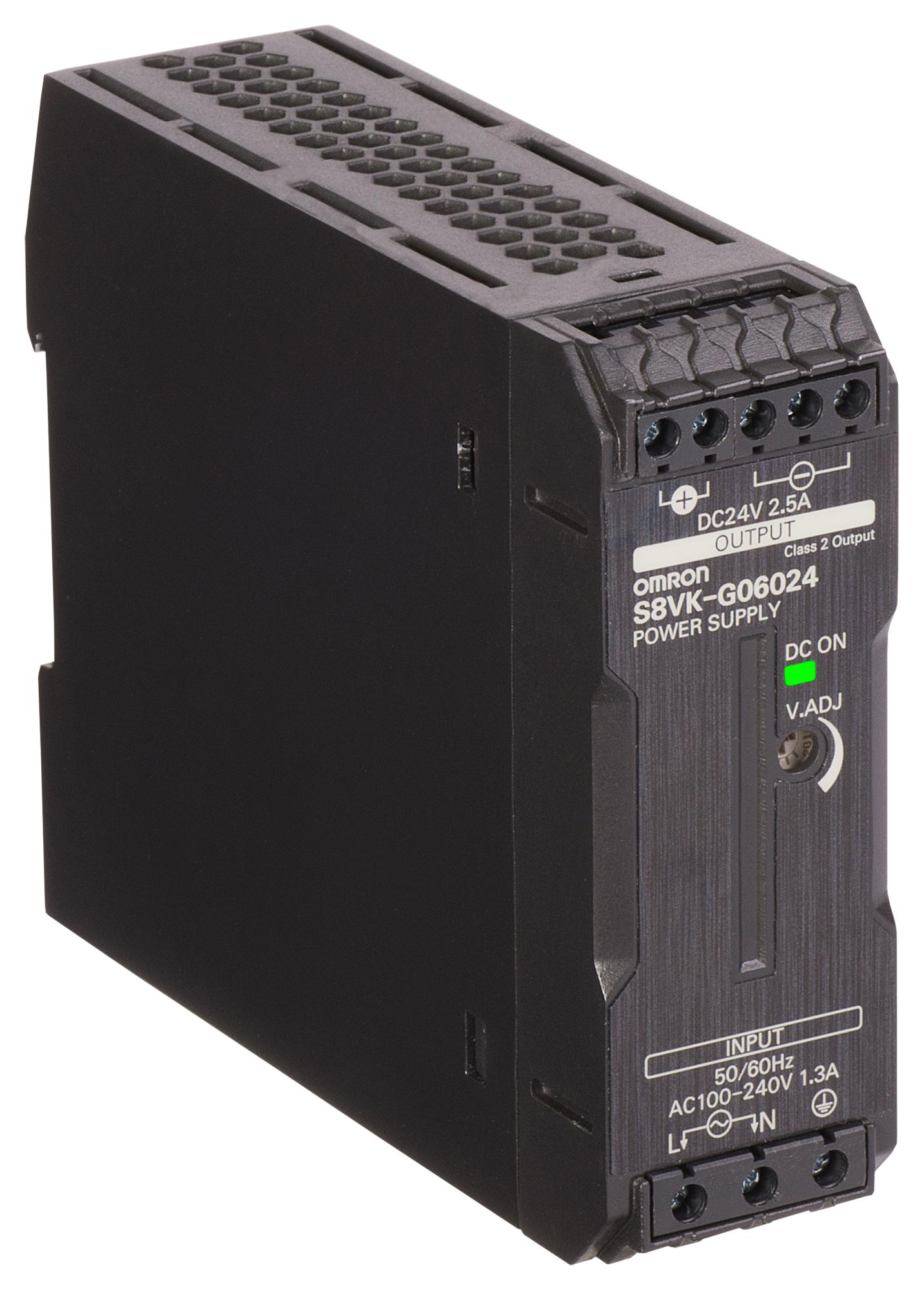 S8VK-G06024 POWER SUPPLY, AC-DC, 24V, 2.5A OMRON