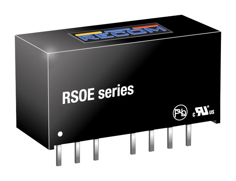 RSOE-2405S/H2 DC-DC CONVERTER, 5V, 0.2A, 1W RECOM POWER