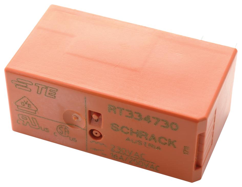 2-1393240-7 POWER RELAY, SPST-NO, 12VDC, 16A, THD SCHRACK - TE CONNECTIVITY