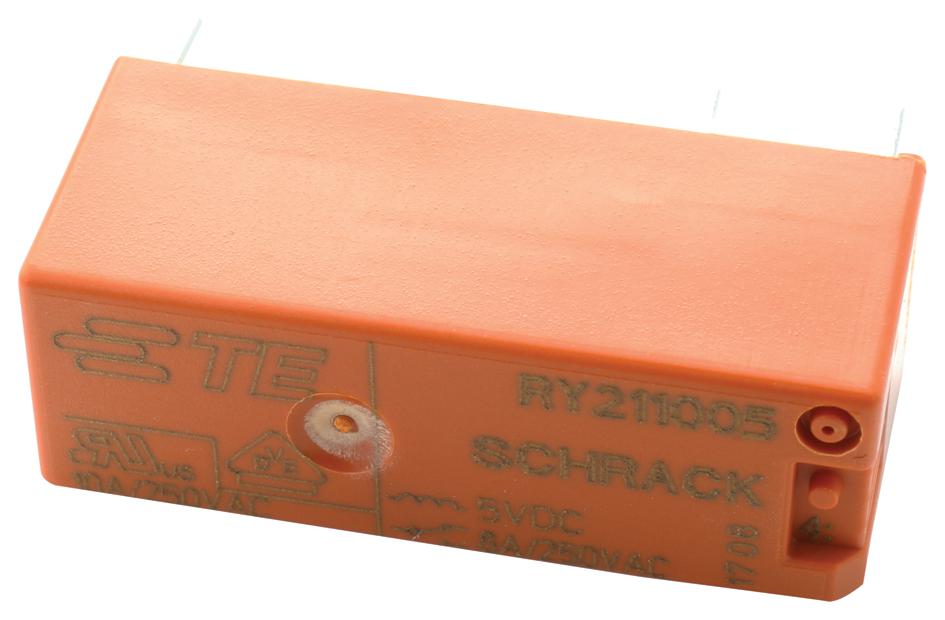 RTE25024 POWER RELAY, DPDT, 8A, 250VAC, TH SCHRACK - TE CONNECTIVITY