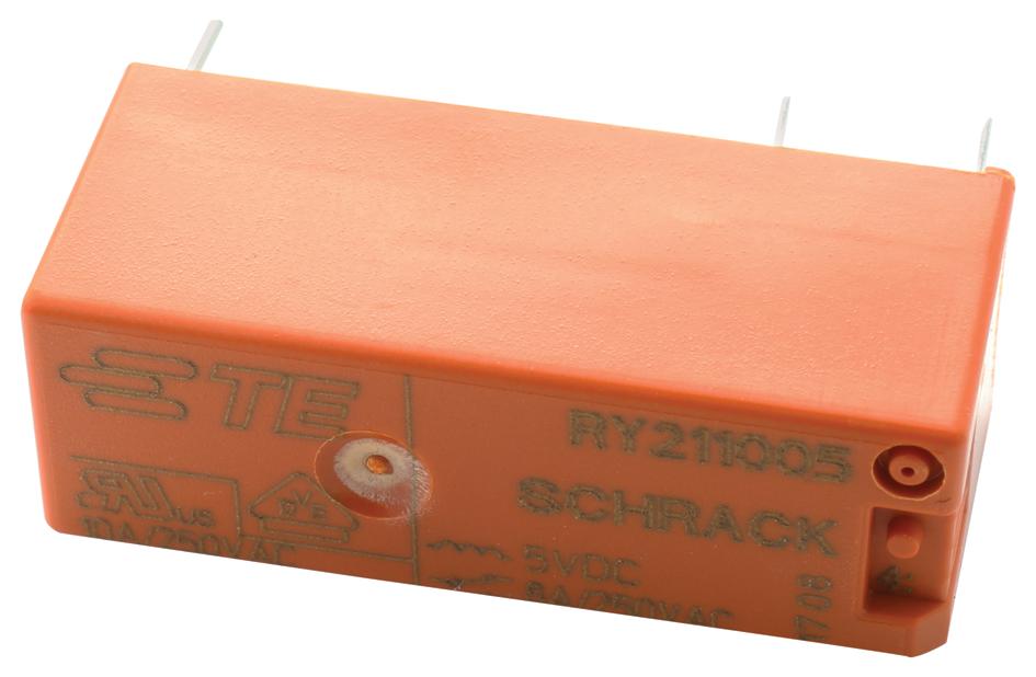 RY211005 POWER RELAY, SPDT, 8A, 250VAC, TH SCHRACK - TE CONNECTIVITY