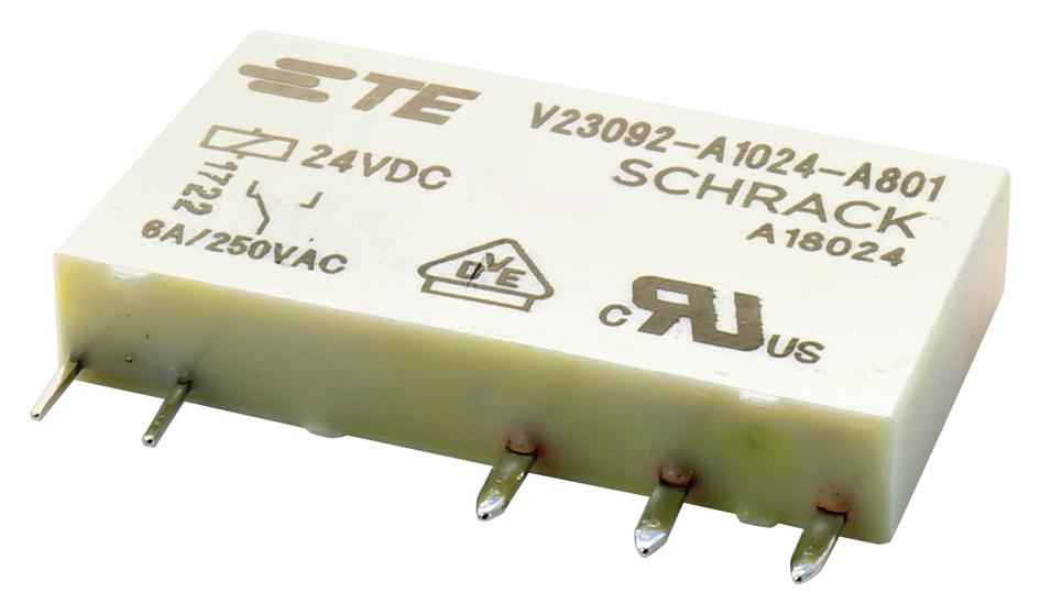 6-1393236-8 POWER RELAY, SPDT, 6A, 250V, PCB SCHRACK - TE CONNECTIVITY