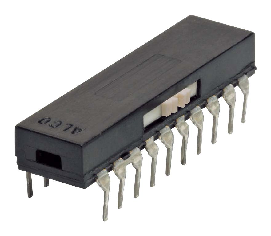 ASF2204 SLIDE SWITCH, DPDT, 0.3A, 115VAC, TH ALCOSWITCH - TE CONNECTIVITY