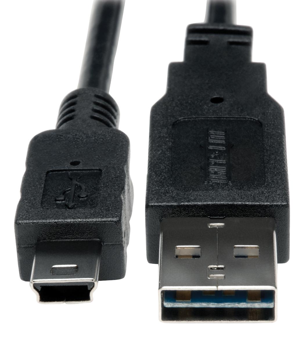 UR030-06N USB CABLE, 2.0 TYPE A-MINI B PLUG, 6" TRIPP-LITE