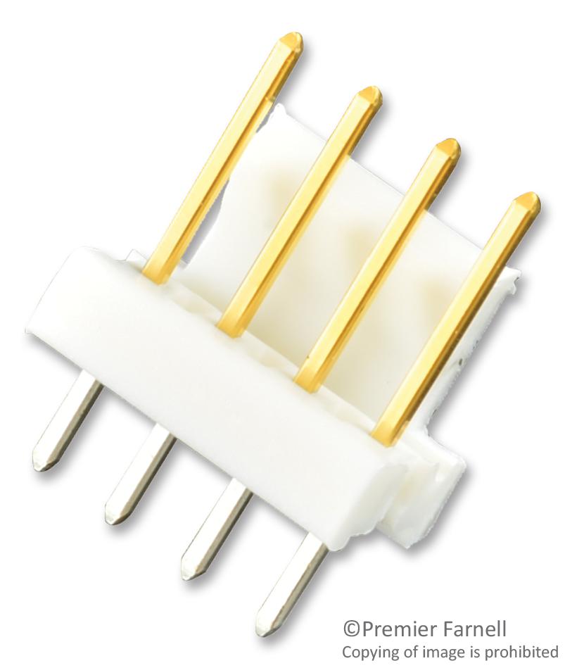 3-641215-4 CONNECTOR, HEADER, 4POS, 1ROW, 2.54MM AMP - TE CONNECTIVITY