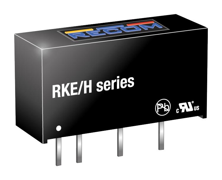 RKE-0505S/H DC-DC CONVERTER, 5VDC, 200MA RECOM POWER