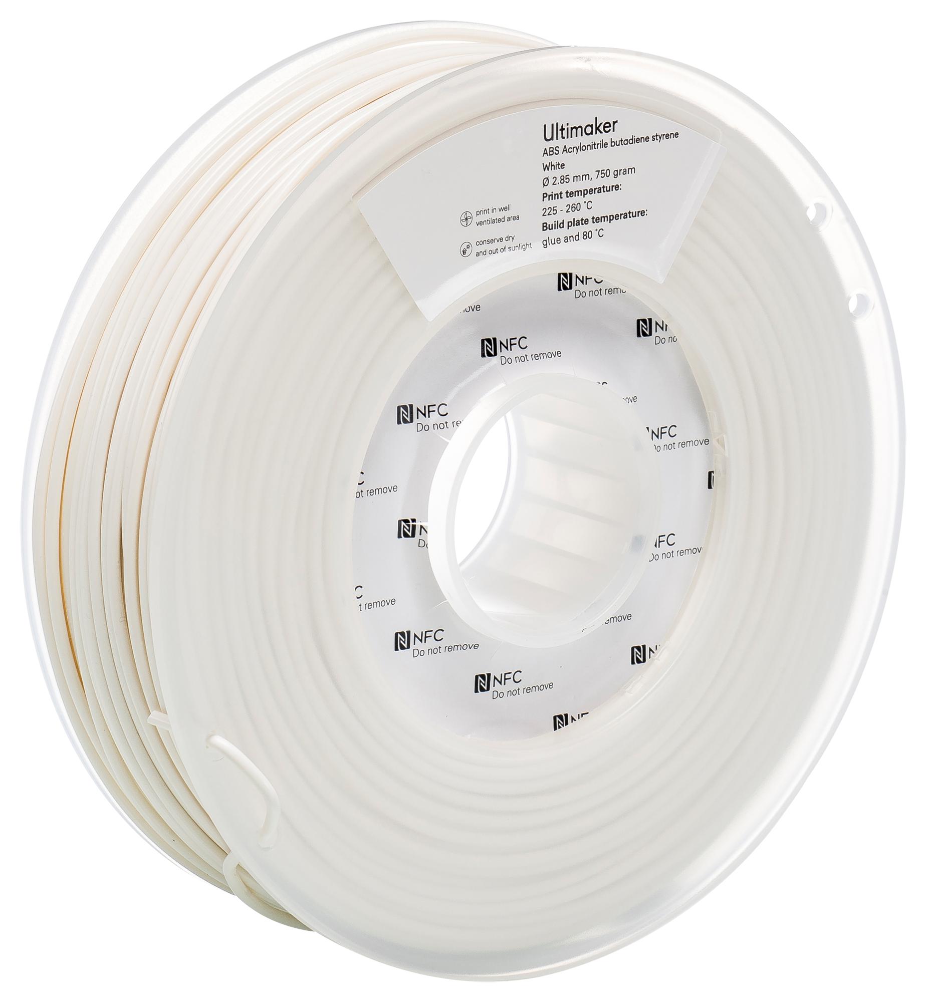 1622 FILAMENT, ABS -WHITE - 750G ULTIMAKER