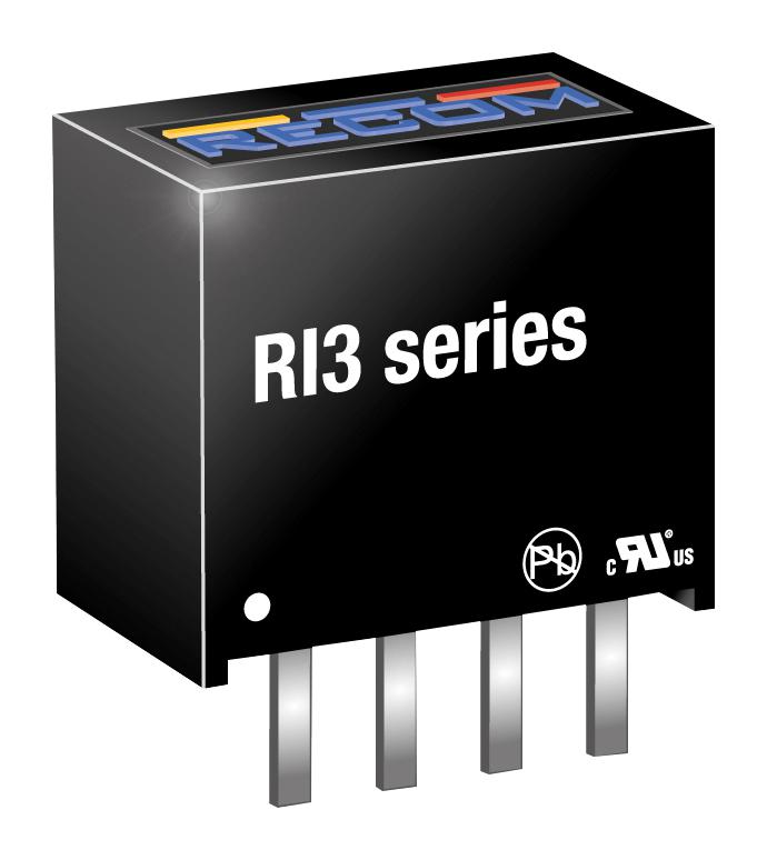 RI3-0509S DC/DC CONVERTER, 9V, 0.333A RECOM POWER