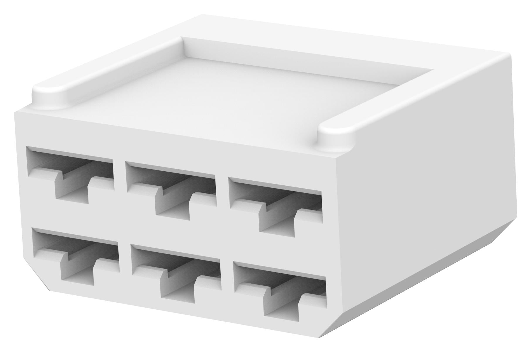 880297-1 RCPT HOUSING, 6POS, NYLON 6/6, NATURAL TE CONNECTIVITY