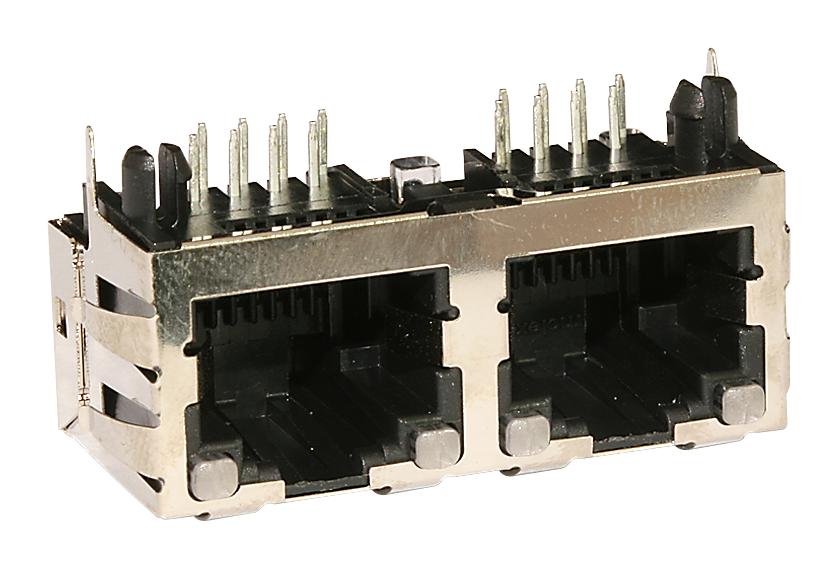 44248-0029 RJ45 CONNECTOR, JACK, 8P8C, 2PORT, TH MOLEX