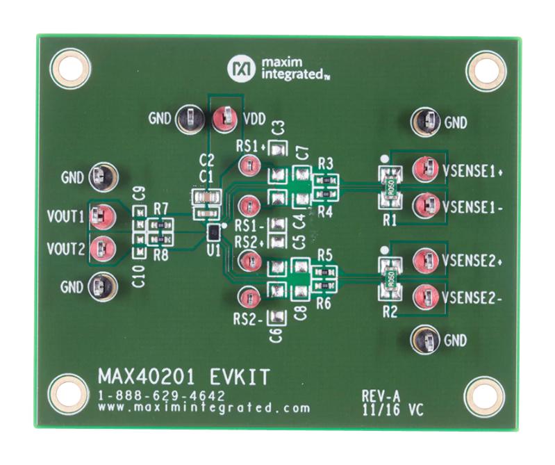 MAX40201EVKIT# EVALUATION KIT, CURRENT SENSE AMPLIFIER MAXIM INTEGRATED / ANALOG DEVICES