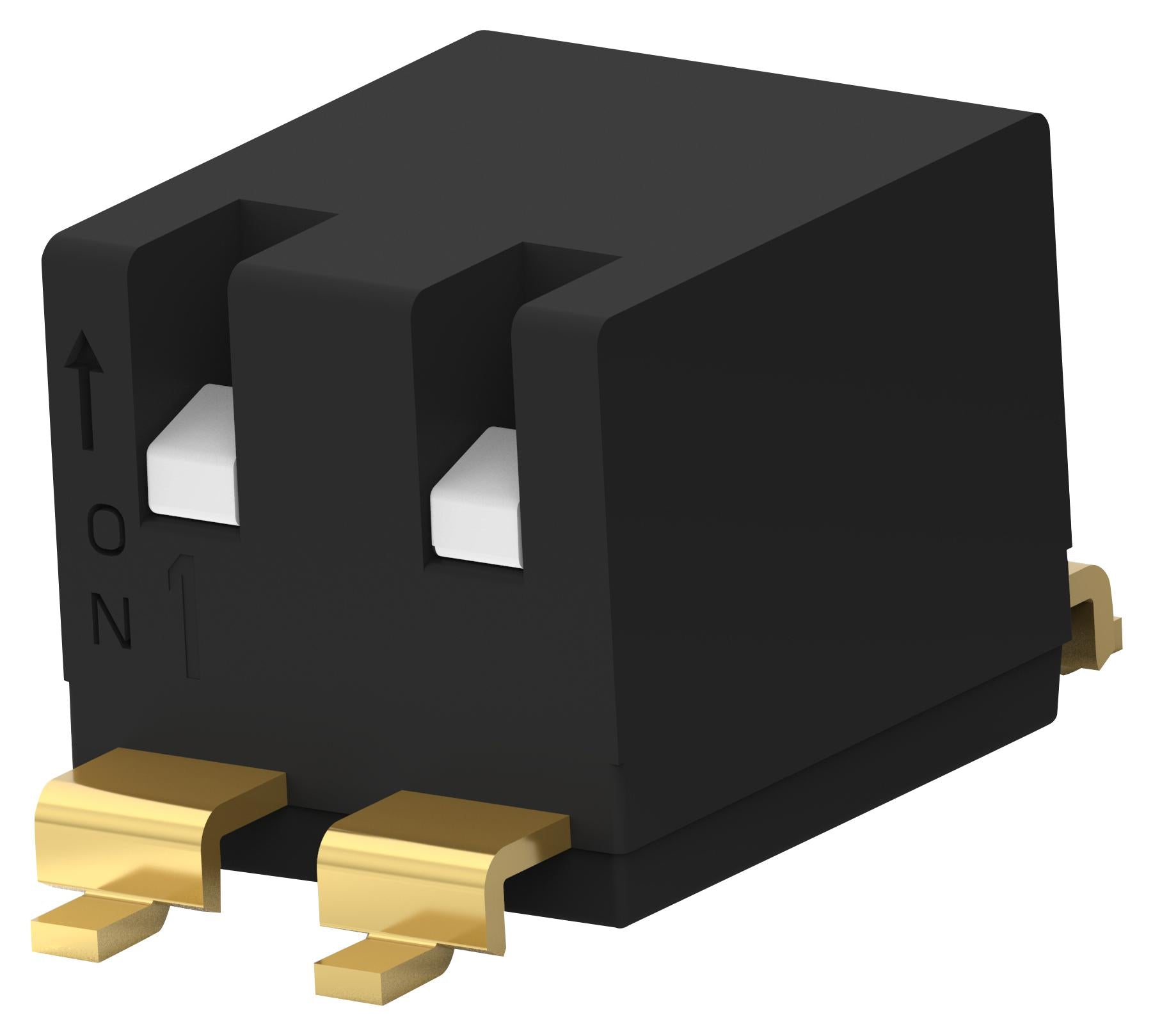 EDSP02SGRFNTR04 DIP SWITCH, 2POS, SPST, PIANO KEY, SMD ALCOSWITCH - TE CONNECTIVITY