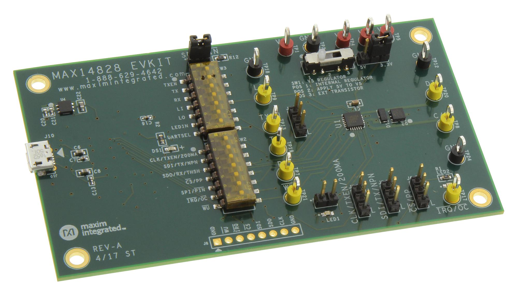 MAX14828EVKIT# EVAL BOARD, IO-LINK TRANSCEIVER MAXIM INTEGRATED / ANALOG DEVICES