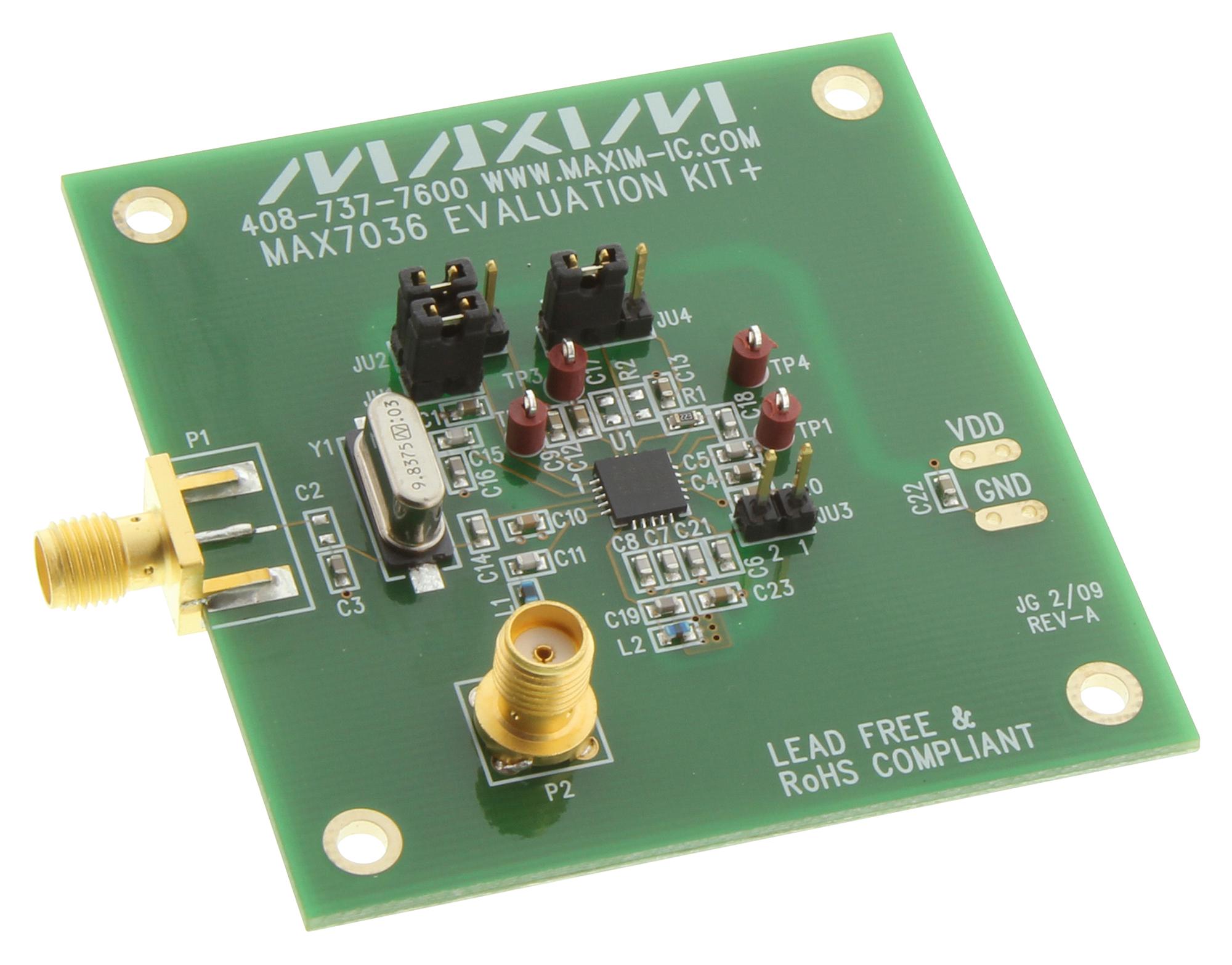 MAX7036EVKIT-315+ EVAL BOARD, 315MHZ ASK RECEIVER MAXIM INTEGRATED / ANALOG DEVICES