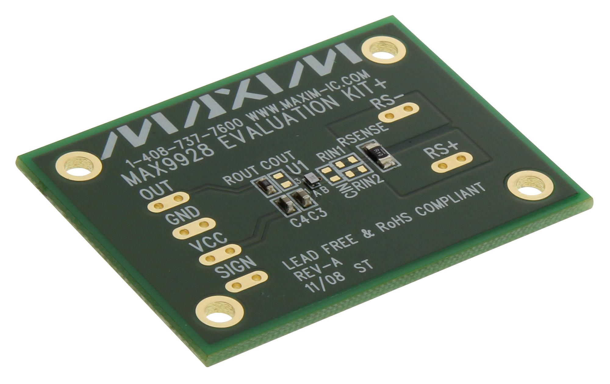 MAX9928EVKIT+ EVAL BOARD, CURRENT SENSE AMPLIFIER MAXIM INTEGRATED / ANALOG DEVICES
