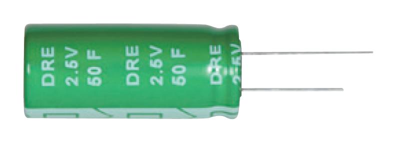 DRE506S0EL40RRDAP CAP, 50F, 2.5V, DOUBLE LAYER, RADIAL SAMXON