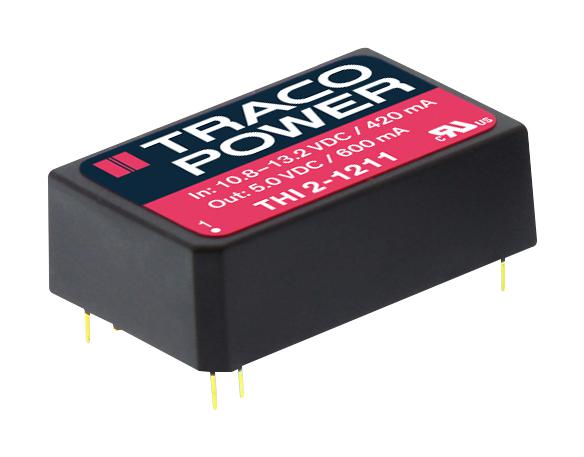 THI 0520 DC-DC CONVERTER, 2 O/P, 2W TRACO POWER