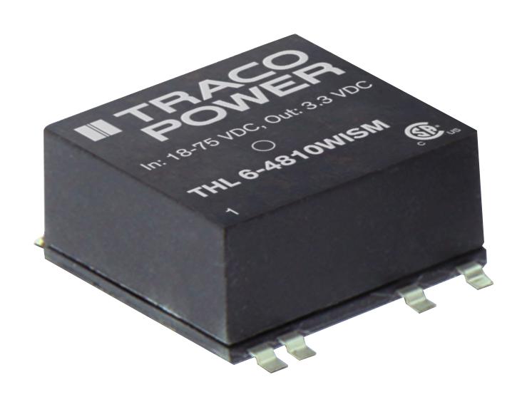 THL 6-4812WISM DC-DC CONVERTER, 12V, 0.5A TRACO POWER