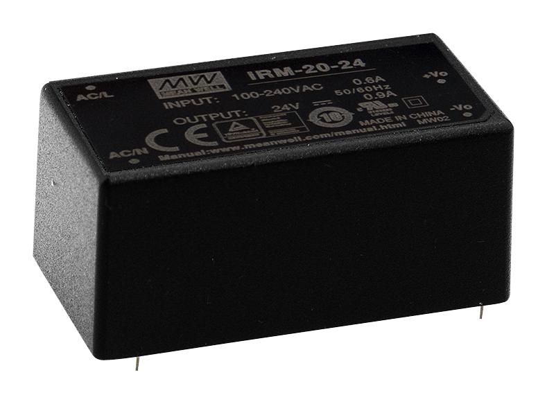 IRM-20-5 POWER SUPPLY, AC-DC, 5V, 4A MEAN WELL